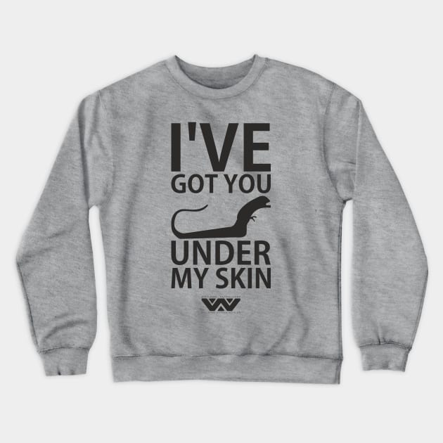 Under my skin black Crewneck Sweatshirt by LordDanix